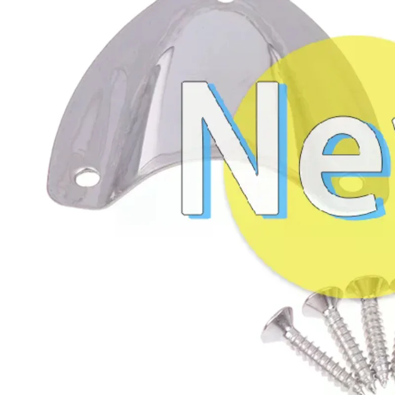 

[]L/S Stainless Steel Clam Clamshell Cover With 3 Screws Marine Hardware Clam Shell Cover UV-proof Vent Yacht Accessories