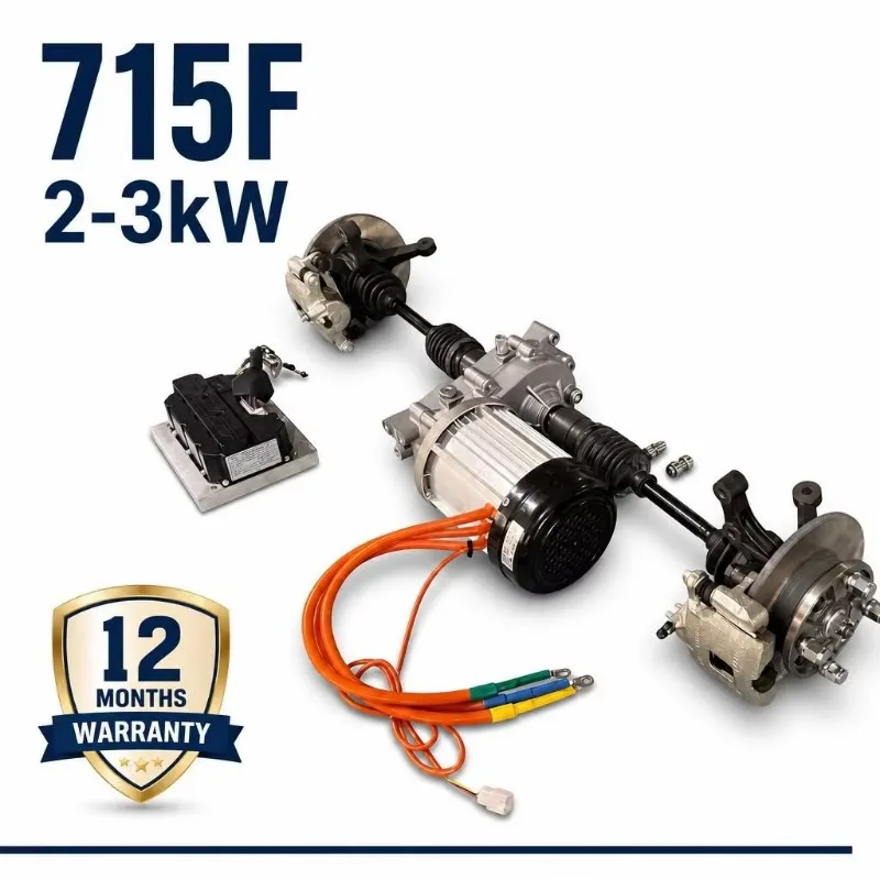 QY 715F Rear Axle Assembly 2KW 3KW Compatible DC PMSM IRS Narrow Track 2 Year Warranty Factory Supply