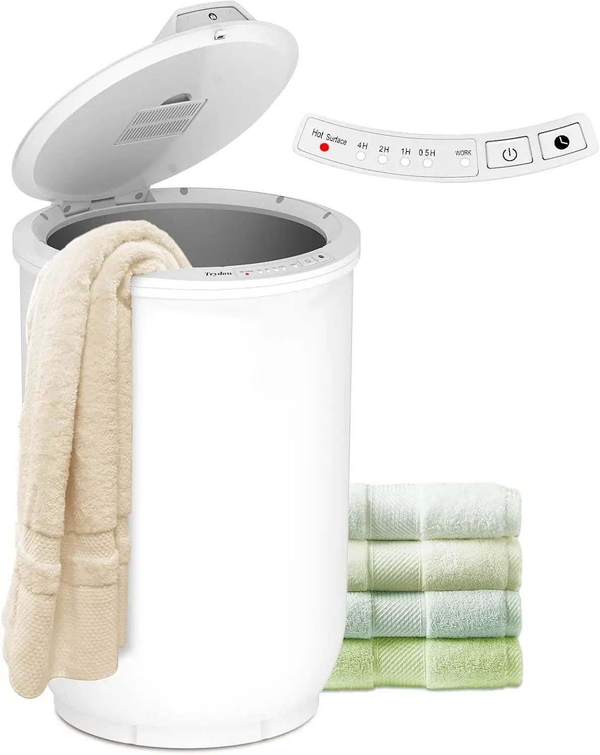 

Ultra Large Capacity Towel Warmer Bucket, Rapid Heating with Timer & One-Button Control, Safety Lock for Home and Spa Use