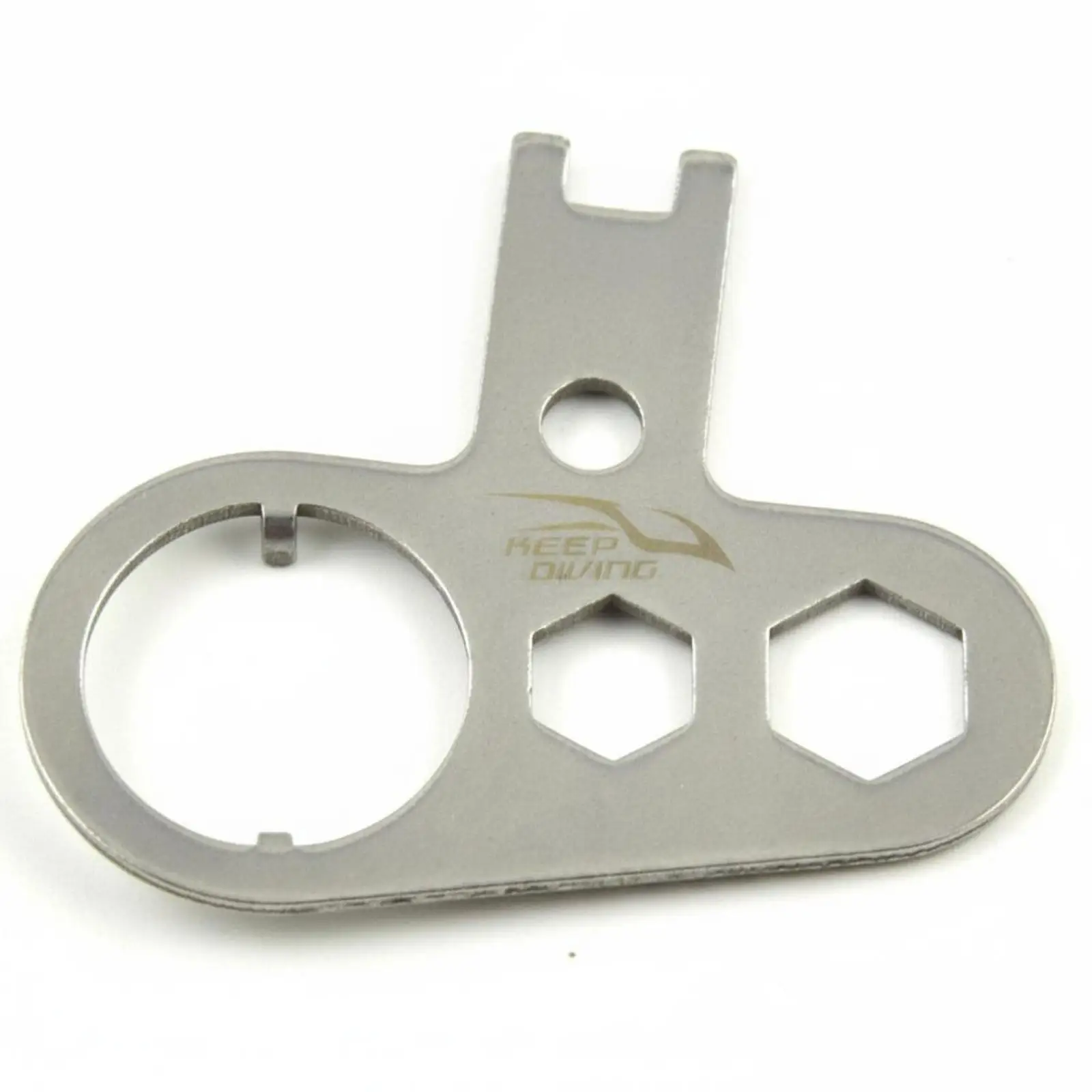420 Stainless Steel Valve Maintenance Device Multi Function Wrench for BCD Scuba Diving Gear Upkeep