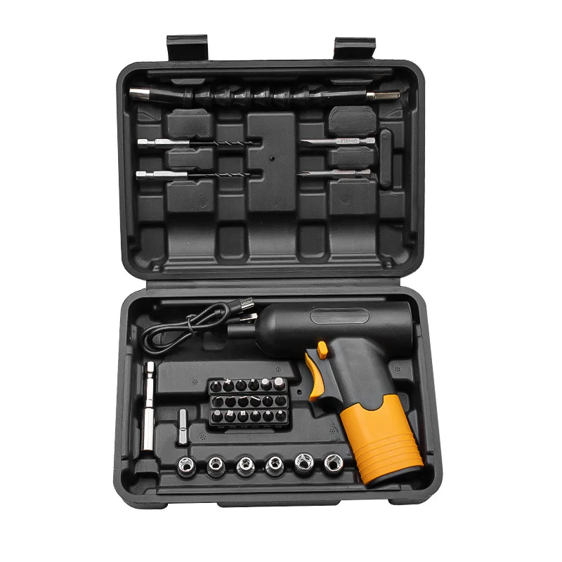 1 Set 3.6V Electric Screwdriver Pistol Style Automatic Screwdriver Powerful Battery Screwdriver For Household Maintenance Repair