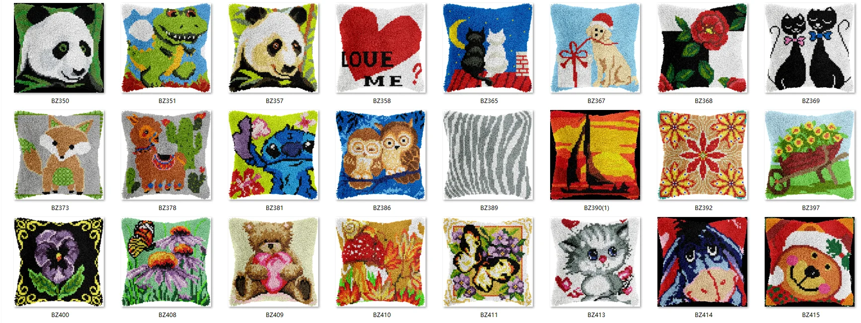 

Latch Hook Rug Kits Latch Hook Rug Pillow Pre-Printed Canvas Crochet Needlework Crafts for Adult 43-43CM Bears 2025