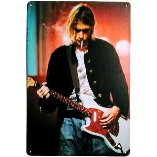Vintage Metal Sign Grunge Rock & Roll Tin Poster