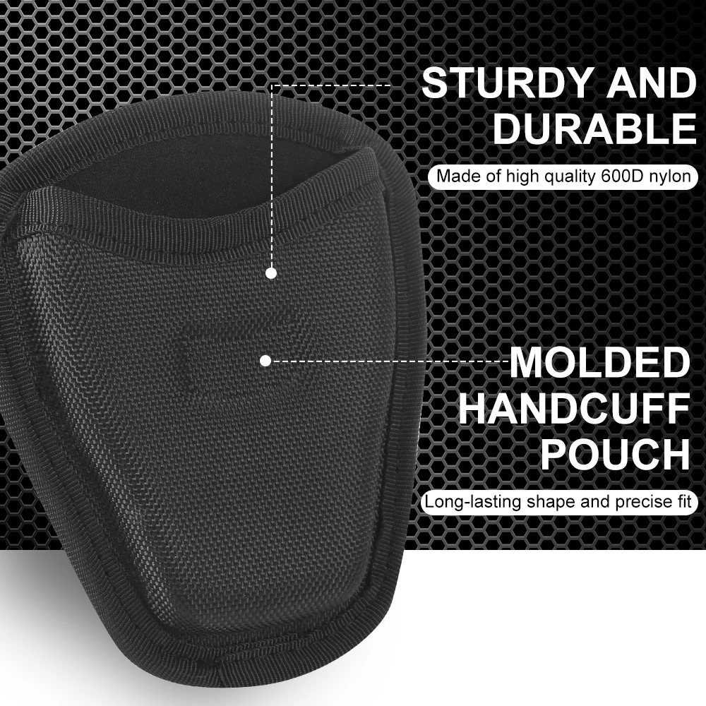 Universal Handcuff Holder Holster Bag Open Top Quick Pull Handcuff Case Pouch Belt Waist Bag Hunting Accessories