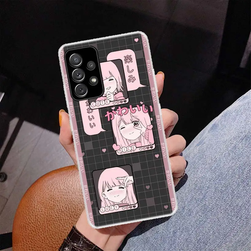 Cute Kawaii Japan Girls Harajuku Cover Phone Case For Samsung Galaxy A55 A54 A53 A52 A15 A14 A13 A12 A35 A34 A33 A32 A25 A24 A23 image 3