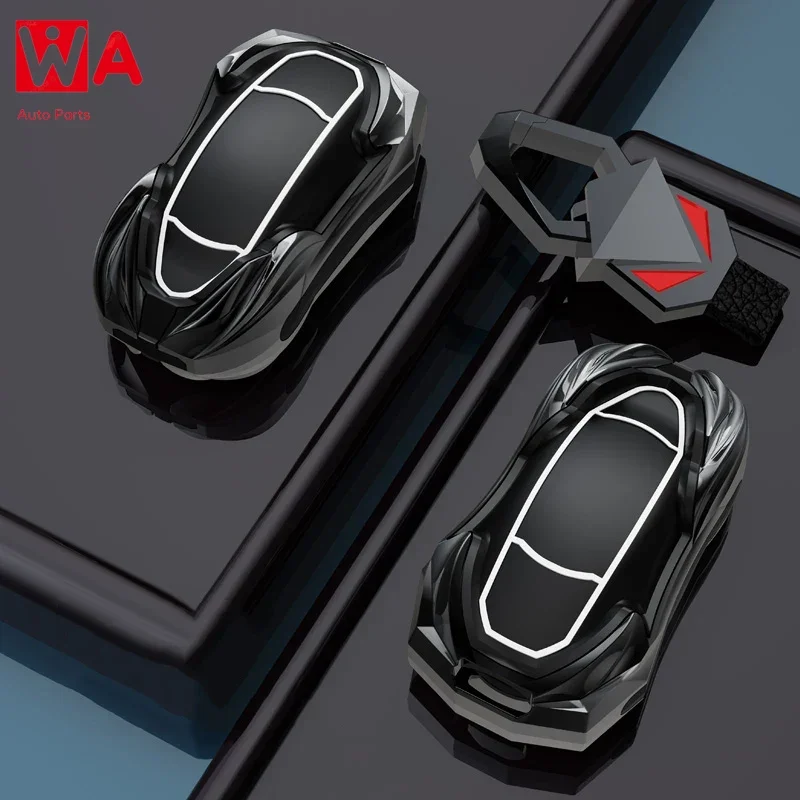 

Zinc Alloy Car Smart Key Case Cover For Tesla Mode S Auto Remote Shell Fob Holder Protector Case Car Accessories