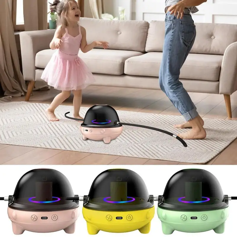 

Automatic Jump Rope Machine Digital Skipping Counter With Music 10 Speeds AdjustableLarge Screen Rope Skipping Machine For Home