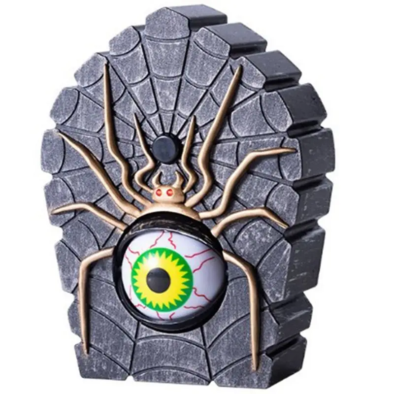 

AC76-1Piece Halloween Doorbell Spider Doorbell Haunted Decoration Eyeball Bell Decor A