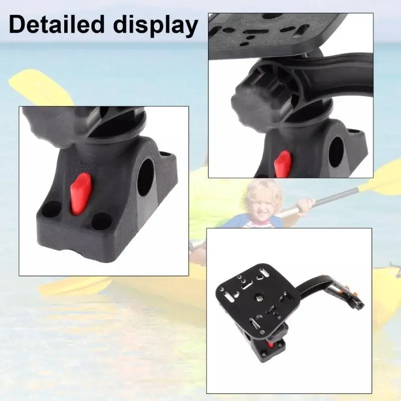 

242F Kayaks Fish Finder Mount Base Adapter Kayaks Boats Transducer Mounting Arm