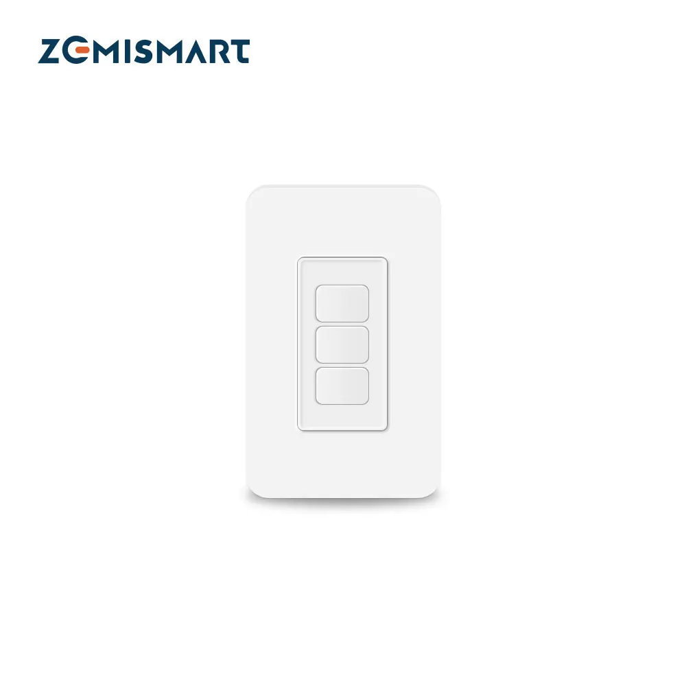 Zemismart Tuya Zigbee Smart Wall Light Switch US AU No Neutral Interruptor Smart Life Homekit Smartthings App Alexa Google Home