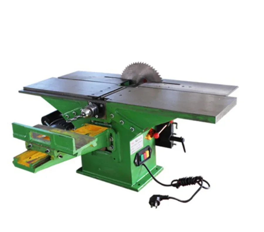 Thick Table Saw Machine 220v 1.1kw Woodworking Planer, Multi-function Woodworking Machine Can Be Used for Splicing, Planing Etc.