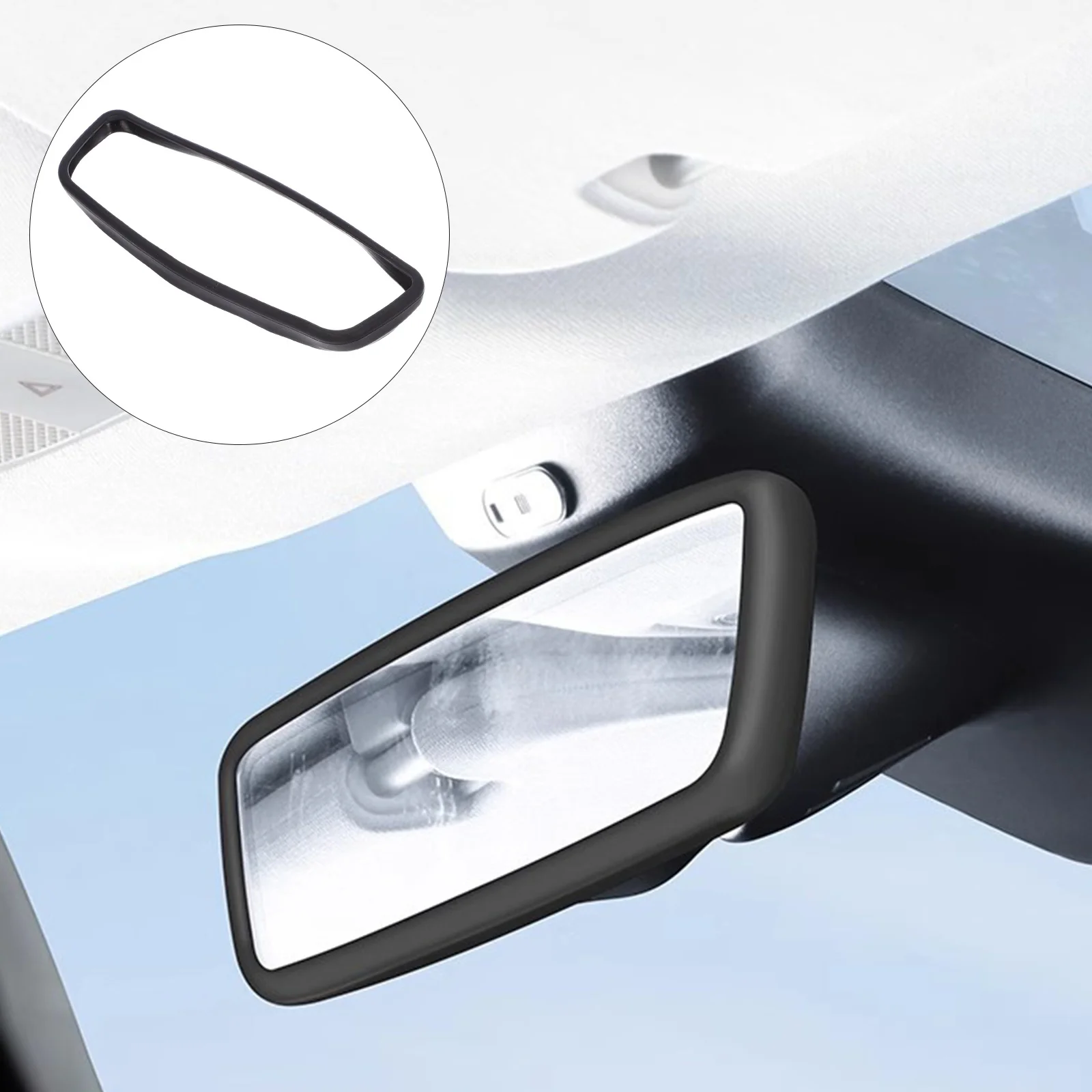 

Car Rearview Mirror Cover Protector Guard Silicone Frame Lightweight Easy Install Remove No Harm Stylish Decorative