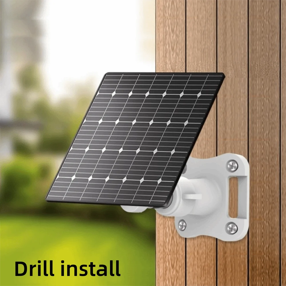 Security Camera Adjustable Solar Panel Mount Bracket Universal No Drill Trail Camera Mount Wall Mount Stand Solar Panel