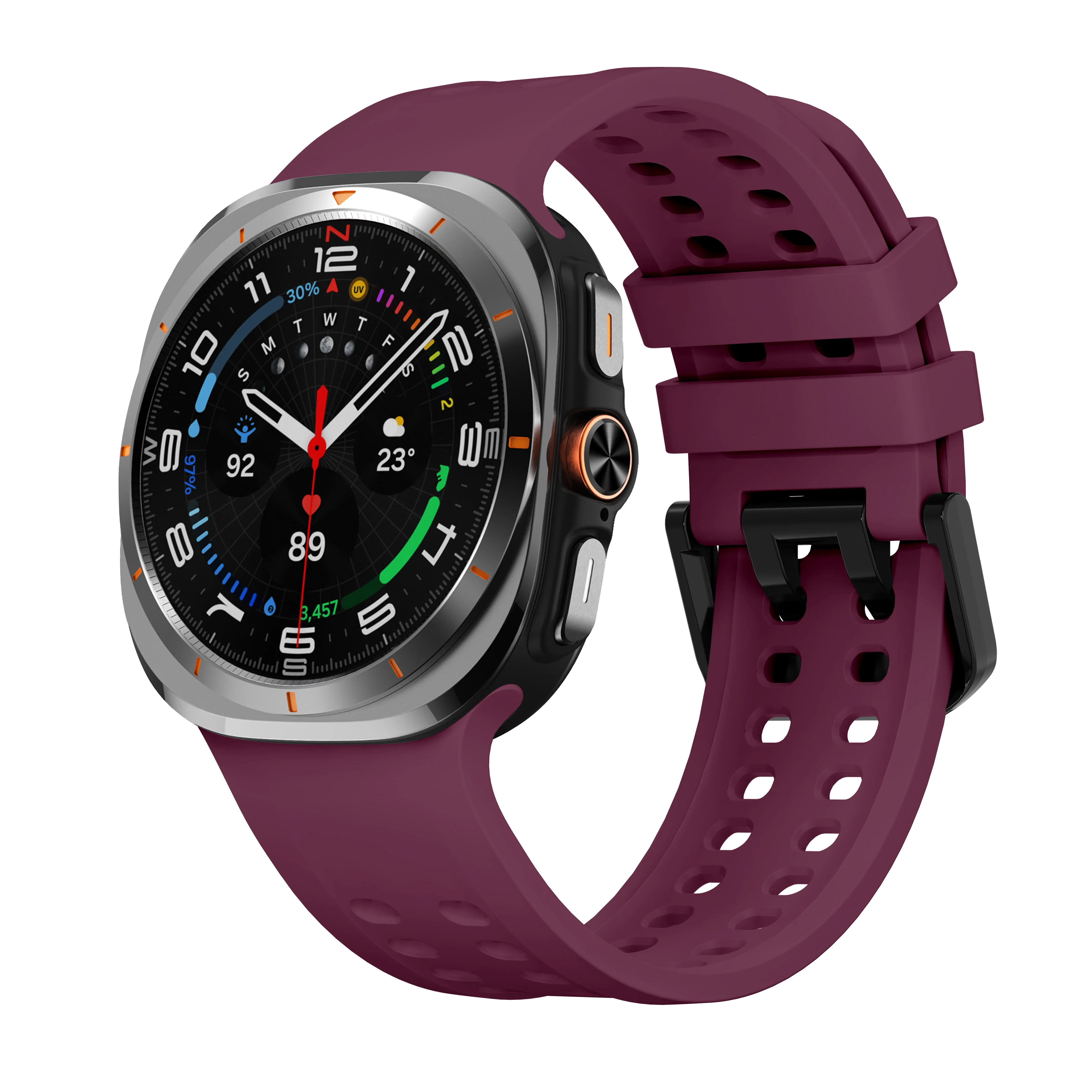  ﻿ Original Silikonarmband für Samsung Galaxy Watch Ultra 2 Armband 47mm Sport Ersatzarmband correa Galaxy Watch 2026 Ultra – Detail 16