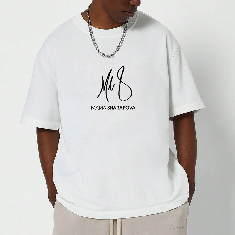 

Men's Oversize T-shirt Printed Vintage M-Maria S-Sharapova New in Tops Tees Streetwear Gifts for Boyfriend Graphic Clothing