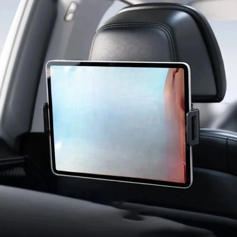 1pc Car Rear Seat Headrest Pillow Bracket, 360° Rotatable Tablet & Phone Mount Holder, Multi‑purpose Auto iPad Smartphone Stand