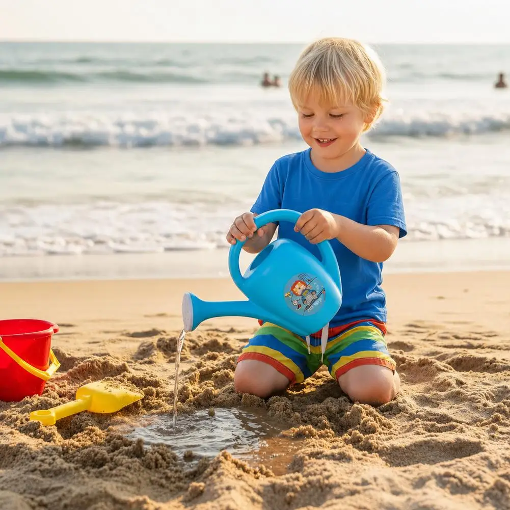 Kids Gardening Watering Can Toy Cute Cartoon Sprinkle For Toddlers Outdoor Beach Play Educational Preschool Sensory Learn Tool