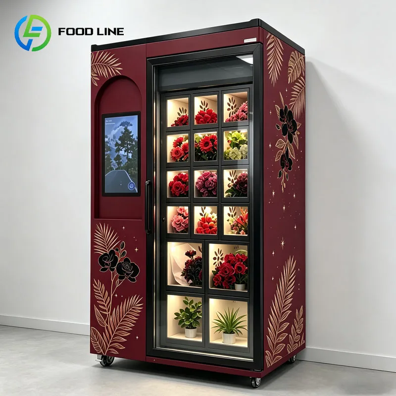 Fresh Flower Vending Machine Bouquet Vending Machine Flower Locker Automatic Retail Customized