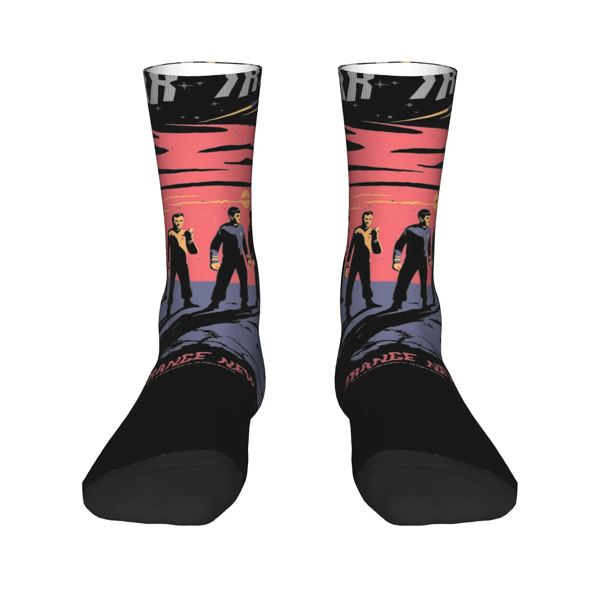 Stars Treks The Original Series Strange Socks Merch For Men Women Science Officer Skateboard Socks Soft Wonderful Gifts