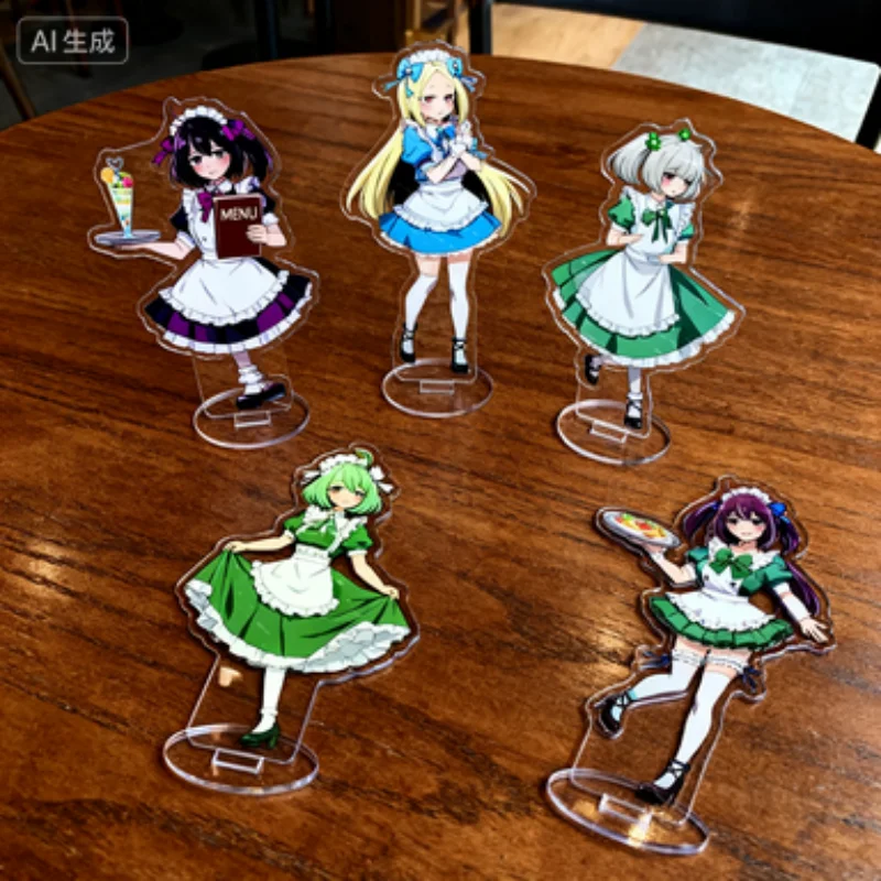 أنيمي Gushing over Magical تزيين الطاولة جمع هدية الفتيات الاكريليك حامل الدائمة خادم زي سلسلة HD