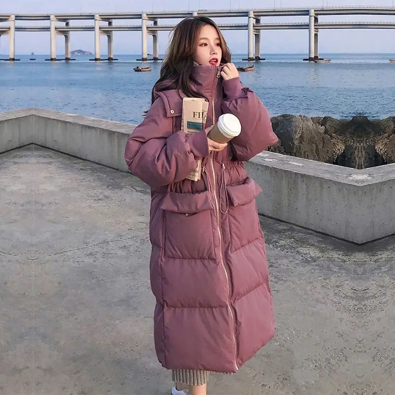 

2025 European Winter New Women's Down Cotton Jacket Loose Commuting Warm Oversized Jacket