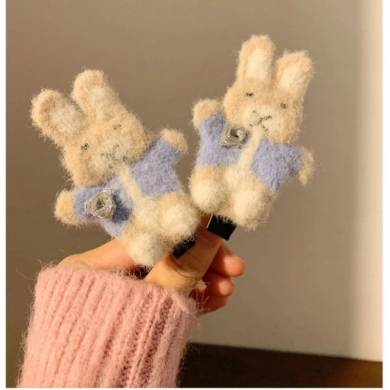 

Плюшевая заколка для волос Miffy, каваи, плюшевая заколка для волос ручной работы для девочек, детская заколка для волос на утином пуху, женский аксессуар для волос с героями мультфильмов, подарок