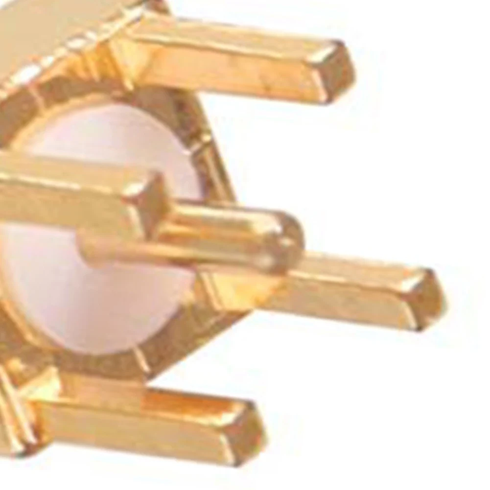 10 pcs 7.6mm Height MMCX-JE Male Connector Gold Plated for PCB Mount 50 Ohm Impedance for RF Signal up to 6GHz Support
