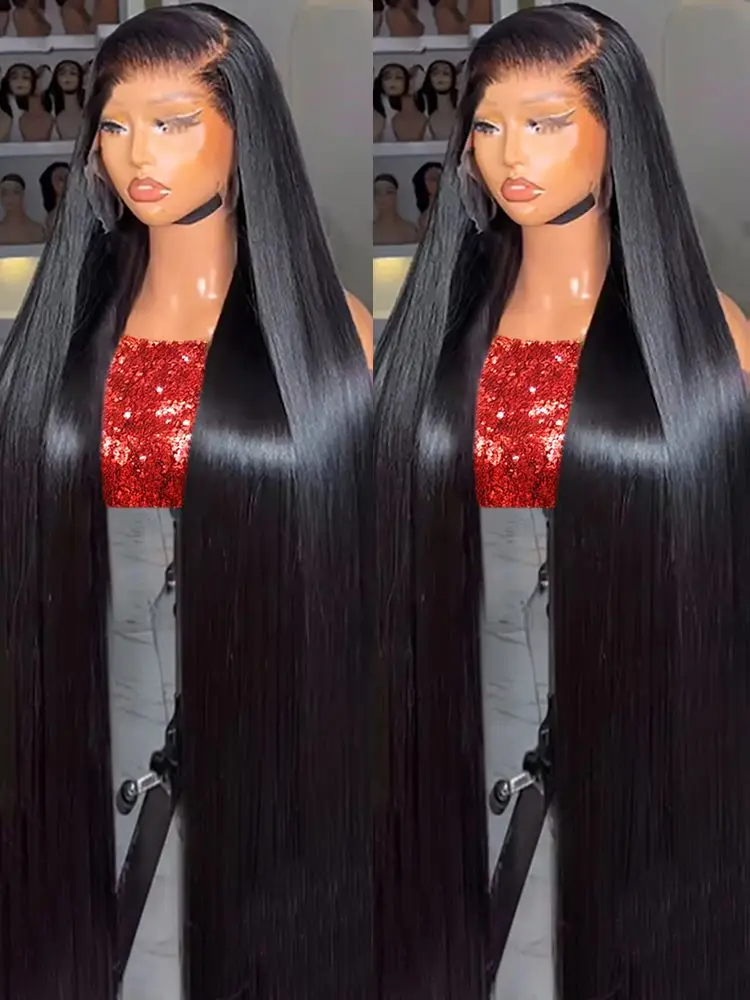 

150 Density 30 40 Inch 13x6 Lace Front Human Hair Wig Straight Human Hair Wigs 13x4 HD Brazilian Pre Plucked Lace Front Wigs
