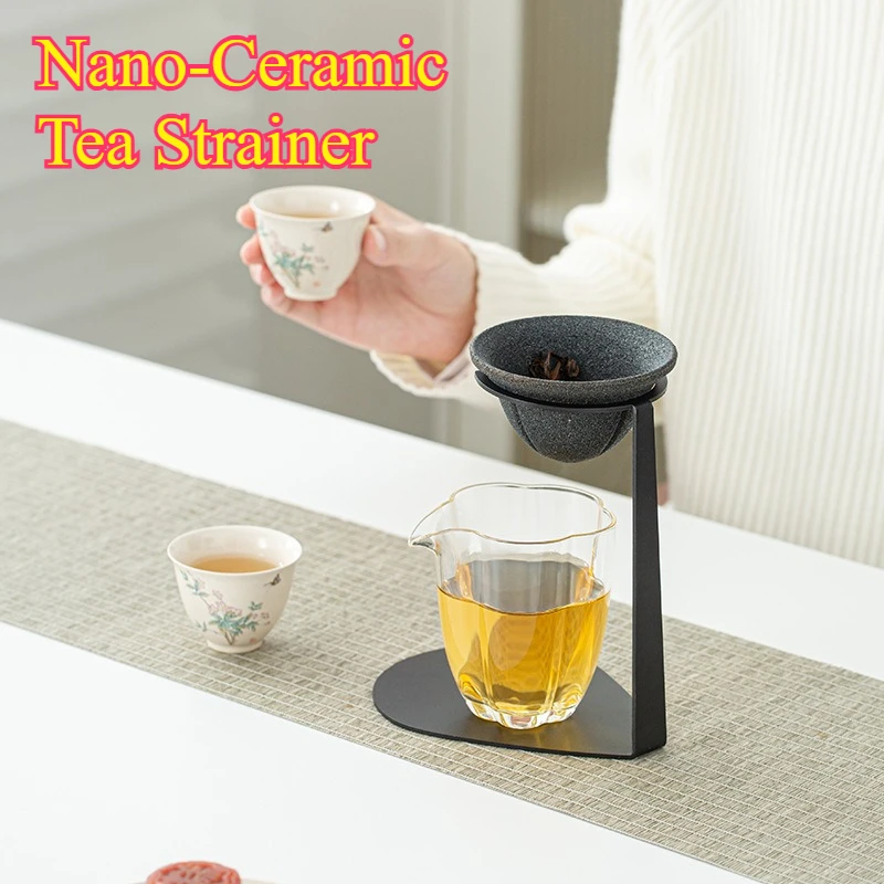 

Premium Stainless Steel Tea Strainer Set Fine Micro Mesh Filter Universal Teapot Accessory High End Teaware Japanese Style