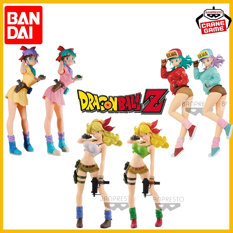 

Bandai Banpresto аниме мультфильм Dragon Ball Z 25 см Bulma ПВХ фигурка милая статуя модель фигурка Коллекционные куклы игрушки подарки