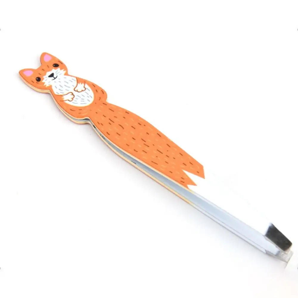 Cute Eyebrow Tweezers Animal Shapes Hair Removal Eyelash Curler Multifunction Stainless Steel Eyebrow Shaving Tools Women