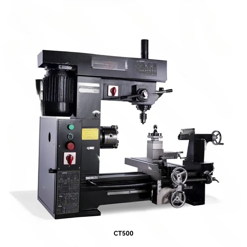 Torno Doméstico CT500, Máquina Herramienta Pequeña Multiusos, para Uñas, Pedrería, Perforación y Fresado, Todo en Uno, Miniatura