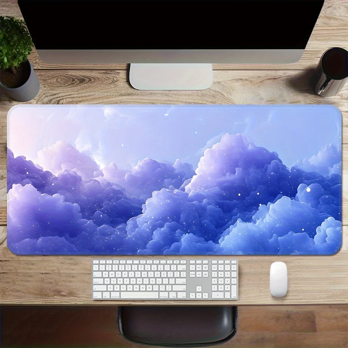 

Премиальный удлиненный коврик для мыши, минималистичный настольный коврик с тканевой поверхностью и основой из натурального каучука для дома, офиса, ПК, ноутбука, рабочего стола, защита для стола