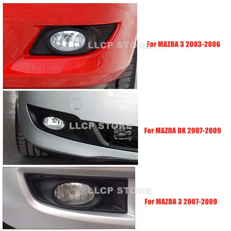 Front Bumper Fog Light With Glasses Lens  For Mazda 3 Axela M3 BK 2003-2010 1.6L Anti-Fog Lamp Foglamp Foglight