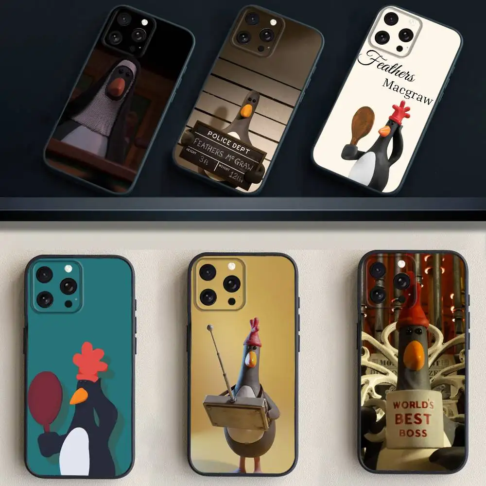 

F-Feathers M-McGraw Phone Case For iPhone 16,15,14,13,12,11 Plus,Pro Max,XS,X,XR,SE,Mini,8,7,Soft Silicone Black Cover