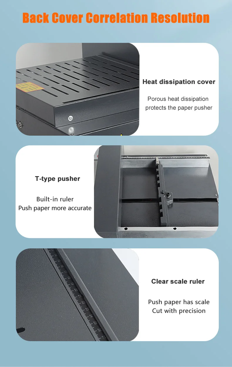New 330H Desktop 330mm/12'' Semi-auto Computerized A4 Size Electric Paper Cutting Machine