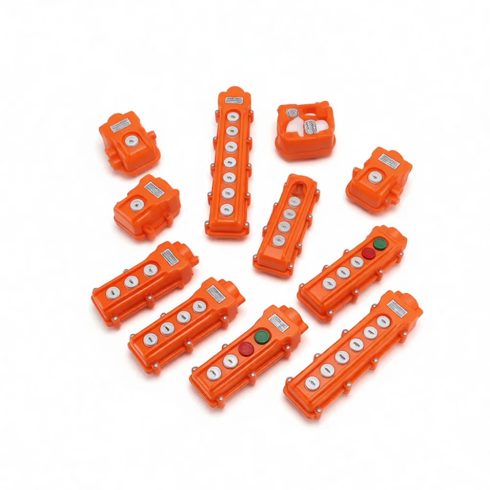 Rainproof Pendant Push Button Switch COB 61A Industrial Crane Hoist Controller Lifting Equipment Electric Handle Device