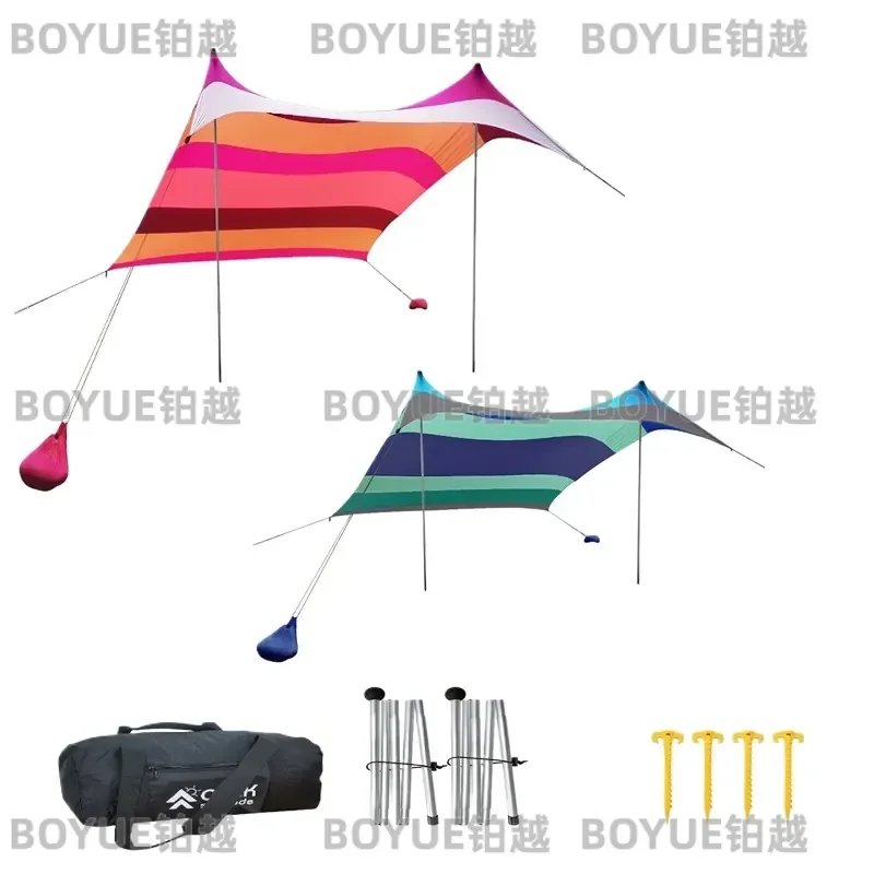 Outdoor Camping Lightweight Waterproof Awning Tent Shelter Sunshade Beach Tents Tarp Hammock Fishing Canopy Nature Hike