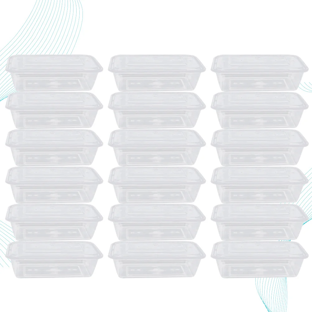 

50Pcs Transparent Disposable Food Containers for Restaurant Take Out Packing Boxes Salad Fruit Carry Out Boxes 750ml No Smell