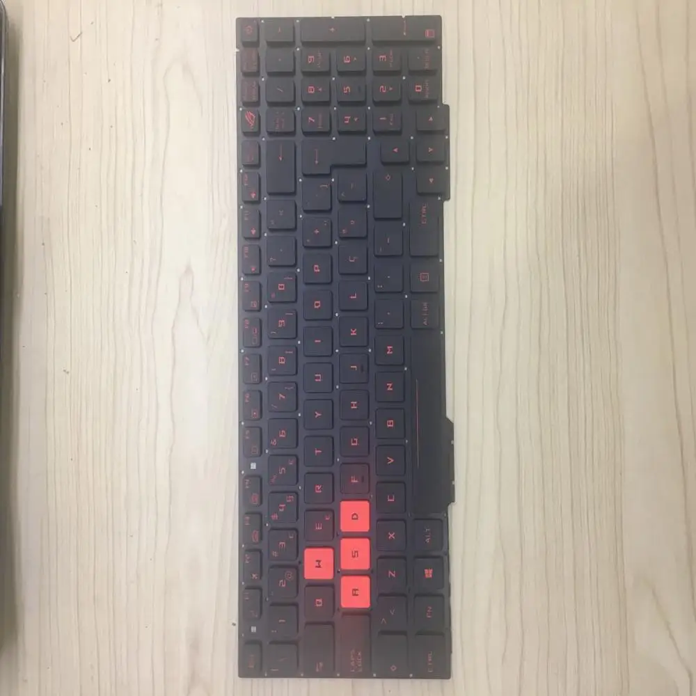 Wholesale Notebook Spare Parts for   GL553 Red Letters Po Layout  Laptop Backlit Keyboard tools