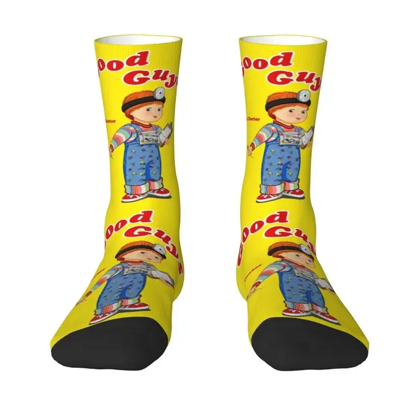 Funny Men's Good Guys Dress Socks Unisex Warm Comfortable 3D Printed Child's Play Chucky Crew Socks