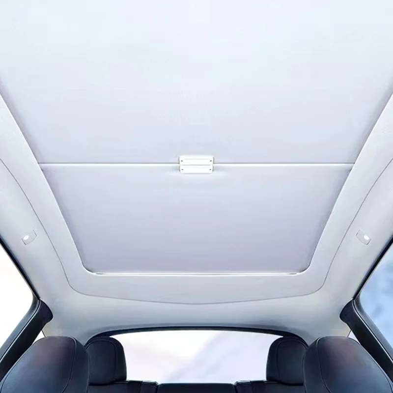 For Tesla 2016-2023 Model 3 Y Sunshade Roof Shade Suitable for The Original Sunroof Heat-insulating Scroll Sunshade Sunscreen