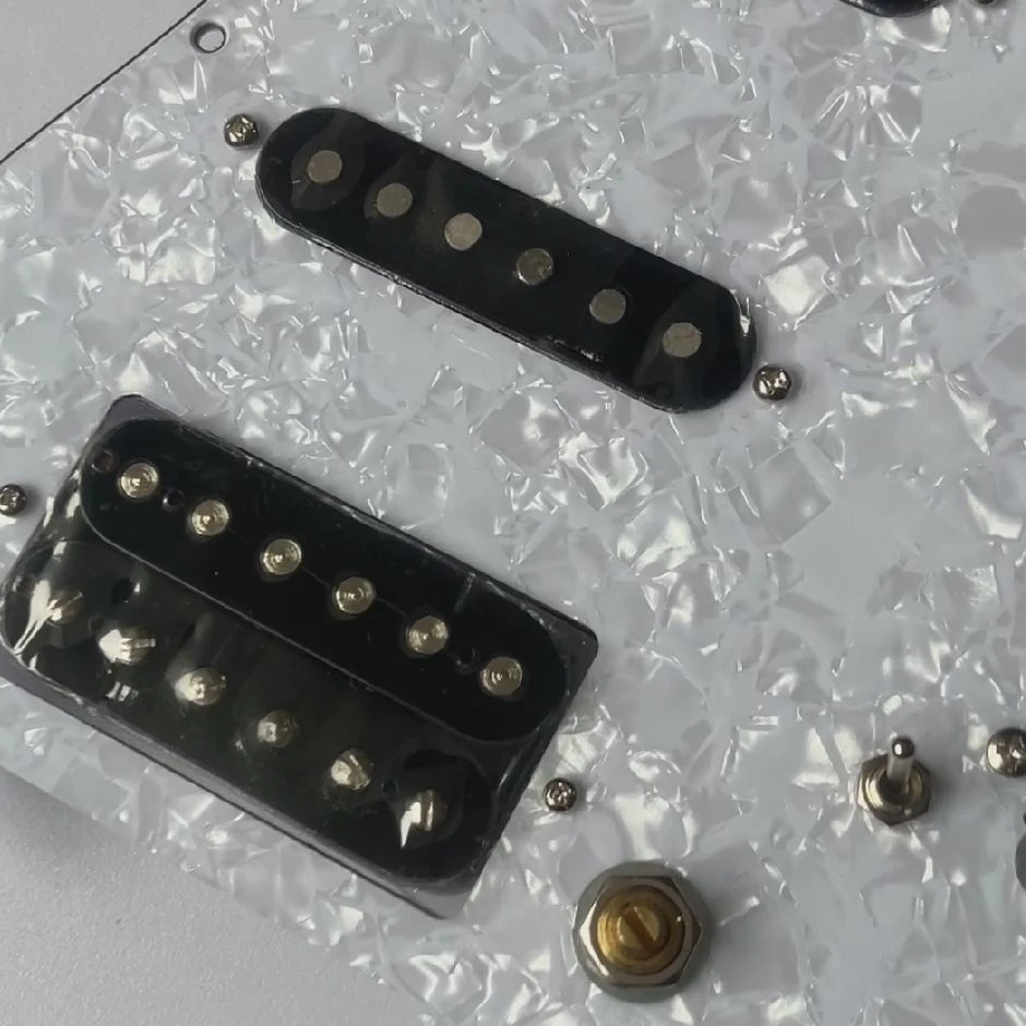 Upgrad SSH Prewired ST Guitarra Eléctrica Pickguard Set Switch Black  Alnico 5 Pickup Guitar Accessories