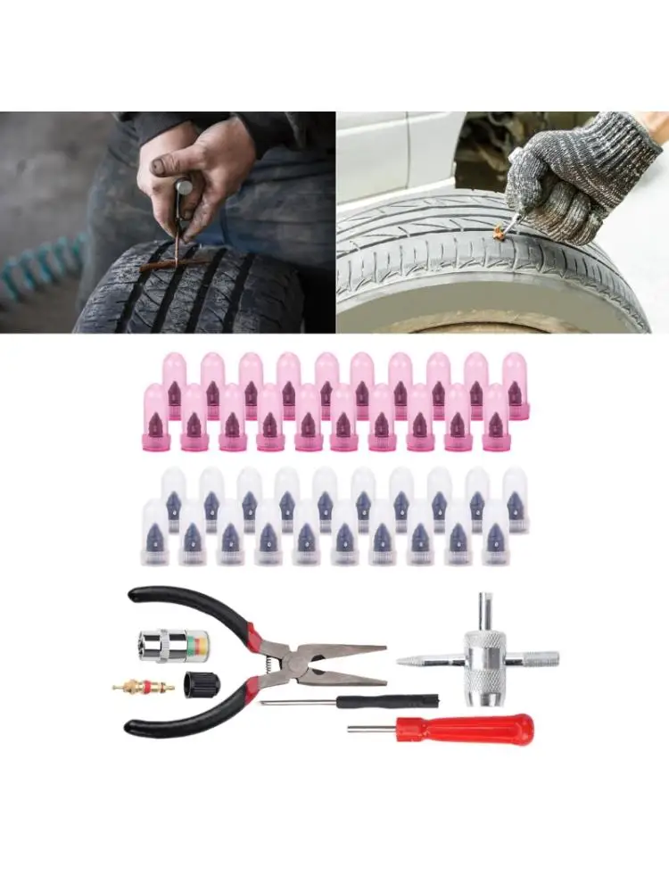 Emergency Tire Repair For Car Motorcycle And Electric Bike Puncture