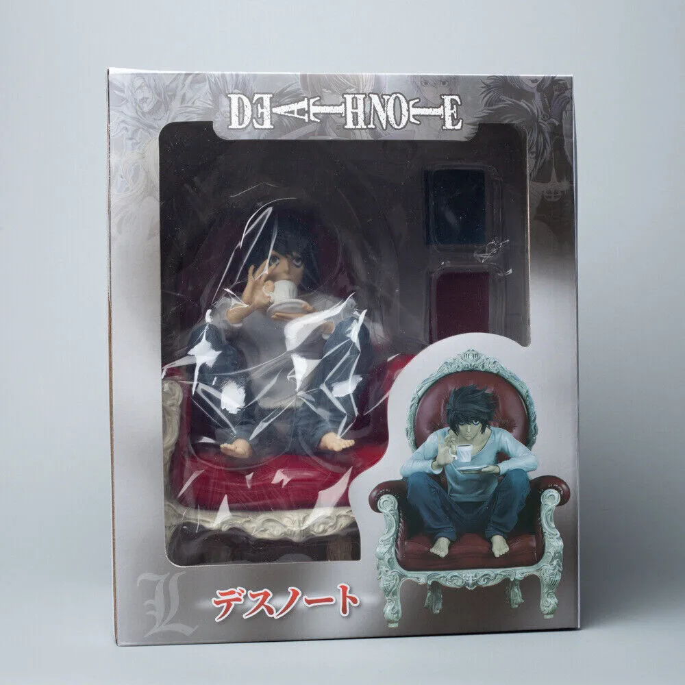 26cm anime death note l watari diorama 1/6 figura sentado sofá acessórios modelo brinquedo boneca cena decoração figura de ação