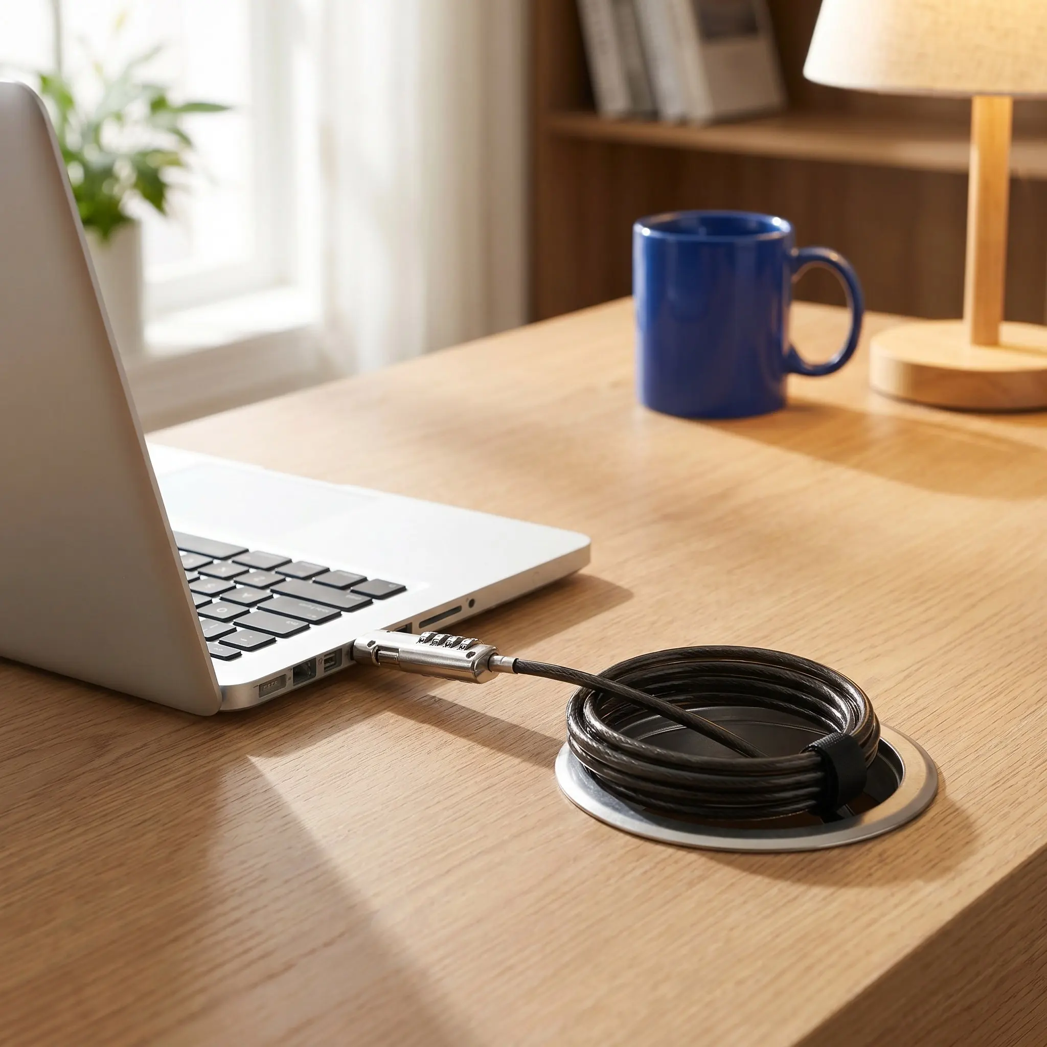 Laptop Numeric Password Lock Portable Alloy Cable Flexible 360 Rotation Anti-Theft Lock for Notebooks Laptop Locking Cable