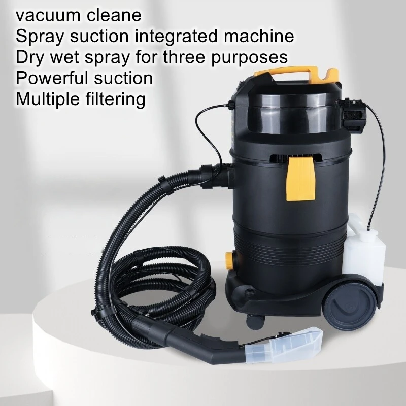 Super strong suction with built-in water tank, car beauty equipment tool, spray suction integrated cleaning machine