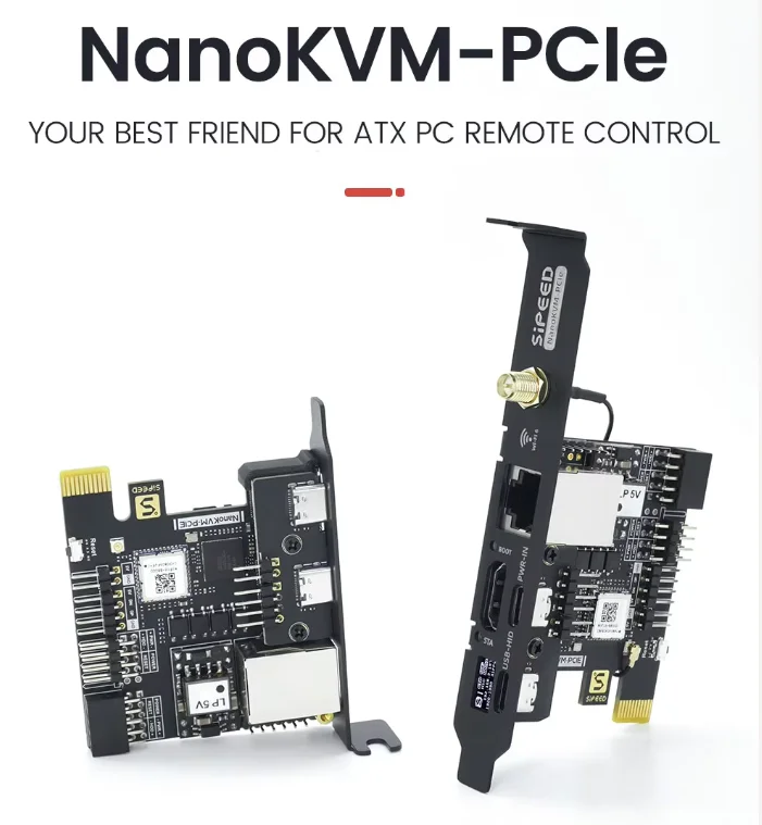 Sipeed NanoKVM-PCIe  PiKVM Mini Remote Control Operation And Maintenance Server HDMI