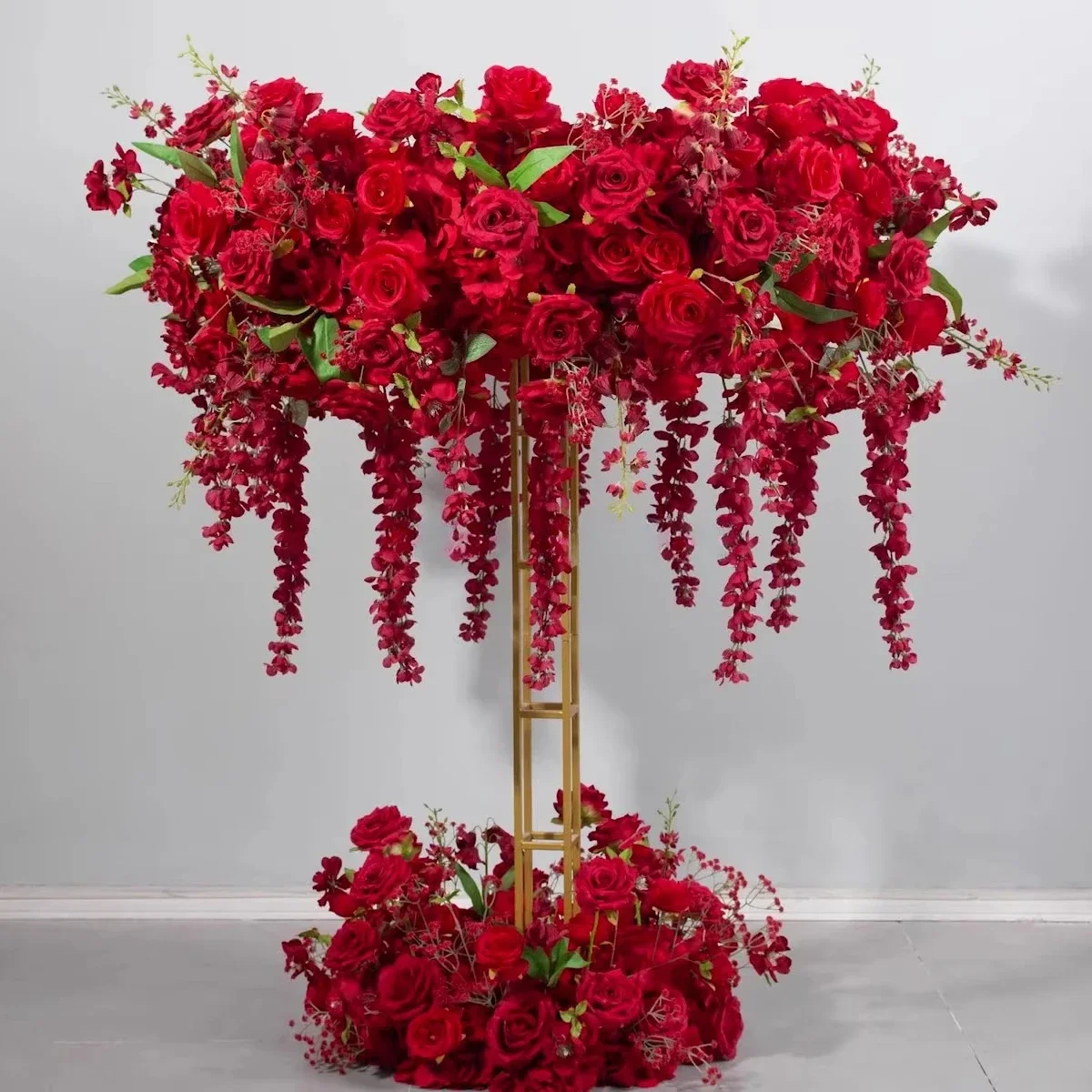 Decorative silk hydrangea rose artificial flower ornament dining table decoration