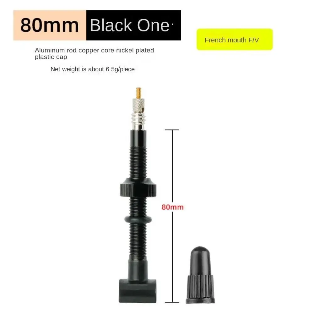 45/60/80mm F/V Valve Nipples CNC-machined Tubeless Tire Valve Tubeless Tire Valves MTB Sealant Compatible Bike Rim Profiles